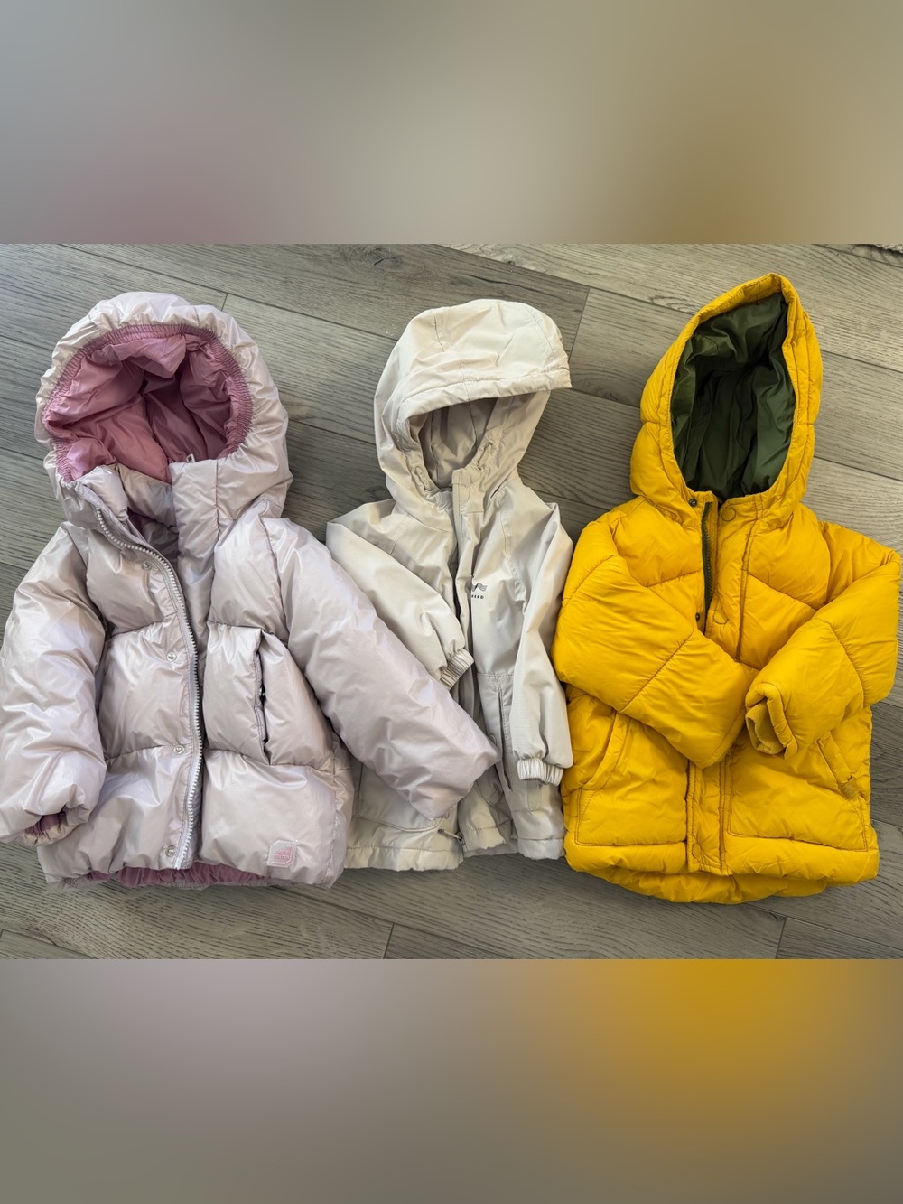 Zara Kids Hooded Puffer Jacket - 3 pieces.